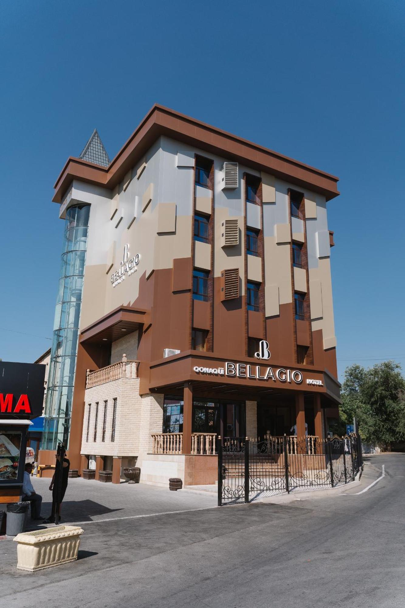Hotel Bellagio Sjymkent Exteriör bild